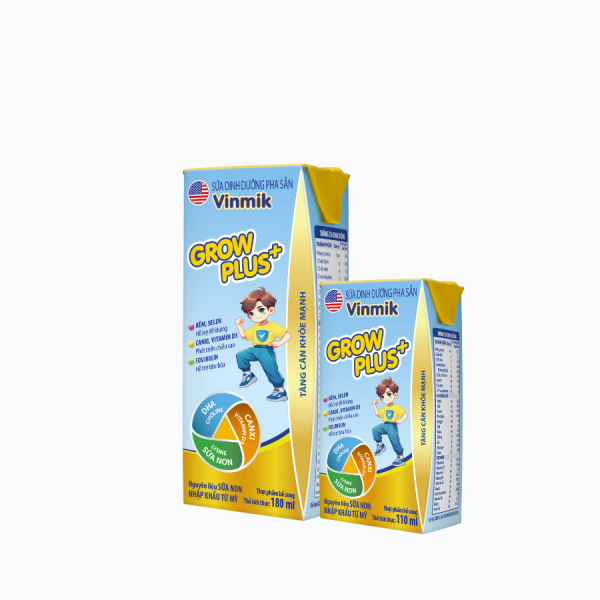 Sữa dinh dưỡng pha sẵn Vinmik Grow Plus+